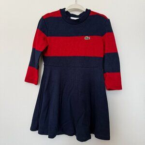 Lacoste Girls long sleeve dress size 2